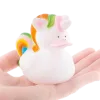 Mini Eenhoorn Badeendje - Badeend Unicorn - 6 cm - Wit