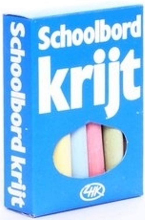 Krijtjes - Bordkrijt - Gekleurd - 12 stuks bij debadeend.nl