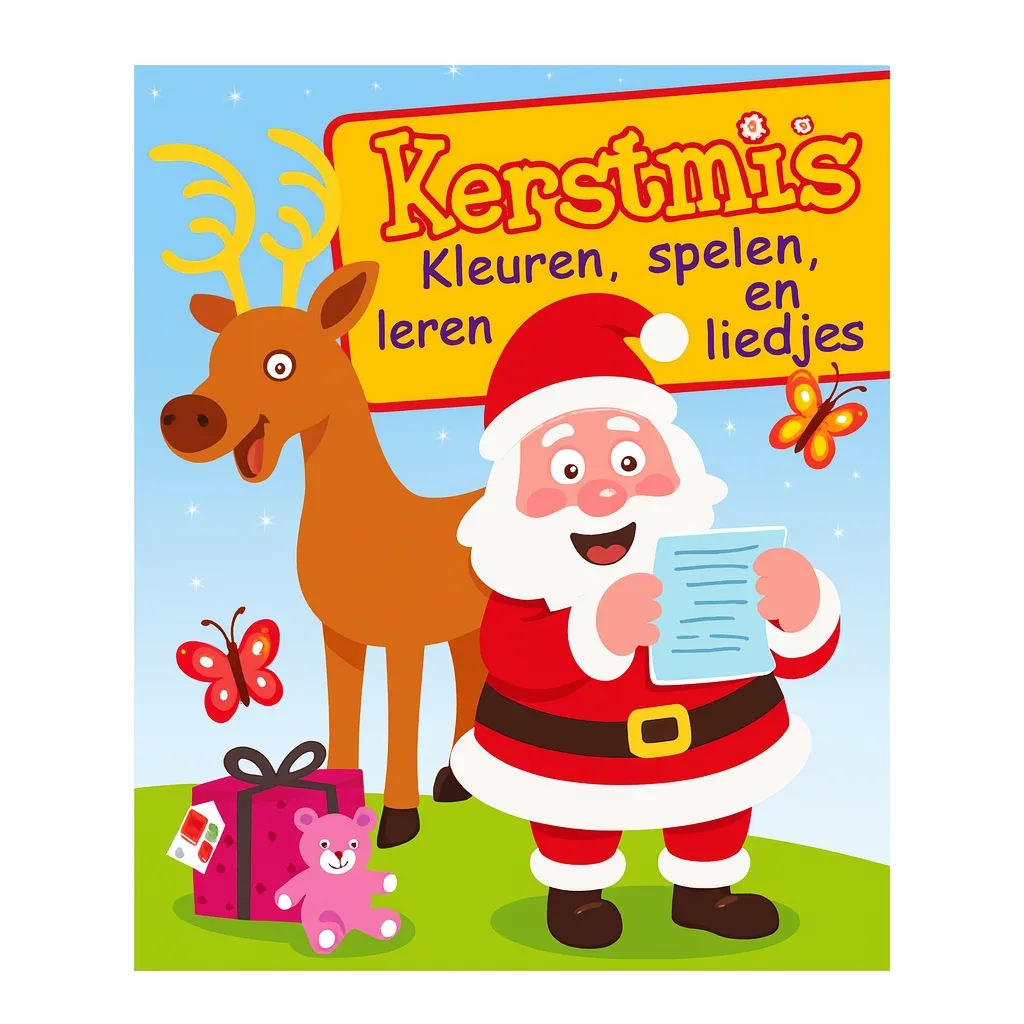 Kerstmis Kleuren, Spelen, Leren en Liedjes Boek Kerstmis Kleuren, Spelen, Leren en Liedjes Boek