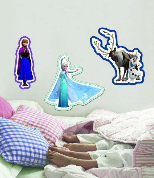 Frozen Muurstickers Foam - 3 stuks - Groot bij debadeend.nl