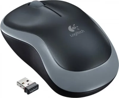 Draadloze Muis Logitech M185 - USB-ontvanger tot 10 meter - Grijs bij debadeend.nl