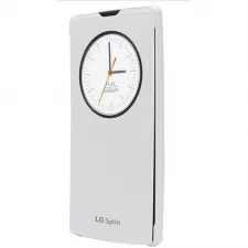Telefoonhoesje Bookcase Wit voor LG Spirit Quick Circle CFF-590 bij debadeend.nl