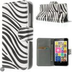 Telefoonhoesje Wallet Bookcase Zebra voor Nokia Lumia 630 en Lumia 635 bij debadeend.nl