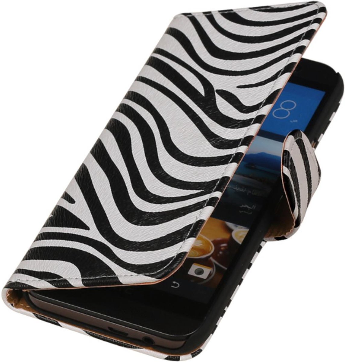 Distributie Grens attribuut HTC Bookcase Telefoonhoesje Zebra voor HTC One M9 Prime