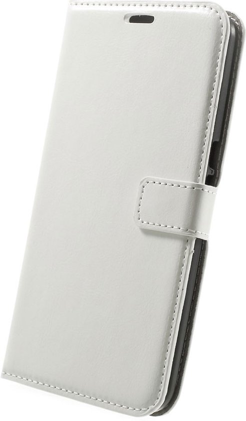 Telefoonhoesje Wallet Bookcase Wit voor Samsung Galaxy S6 bij debadeend.nl