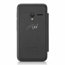 FlipCover Telefoonhoesje Zwart voor Alcatel PIXI 3 (4") bij debadeend.nl