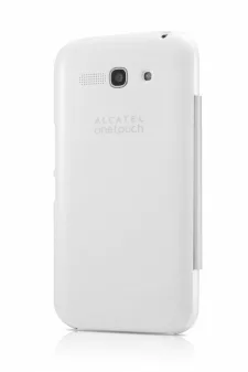 Telefoonhoesje Flipcover Wit voor Alcatel One Touch Pop C9 bij debadeend.nl
