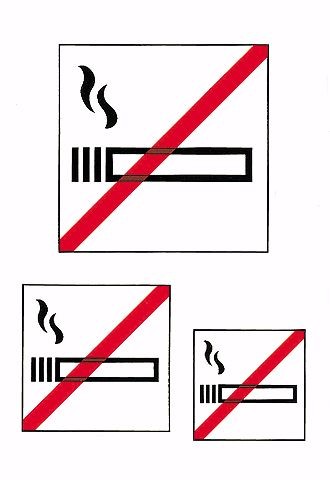 Niet Roken Etiketten - 1 pakje met 3 stickers bij debadeend.nl