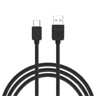 Extra lange USB C kabel - Zwart - 2 meter