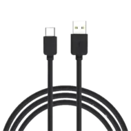 Extra lange USB C kabel - Zwart - 2 meter