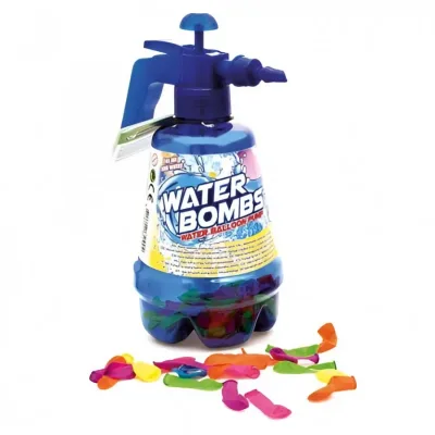 Waterballonvuller met 100 waterbommen - Blauw