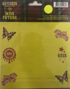 Schooletiketten Miss Future - 18 etiketten (3 vellen, 6 labels per vel)