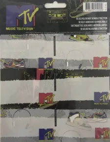Schooletiketten MTV Sneakers - 18 etiketten (3 vellen, 6 labels per vel)