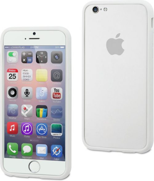 Telefoonhoesje Bumper voor iPhone 8 plus - Wit bij debadeend.nl
