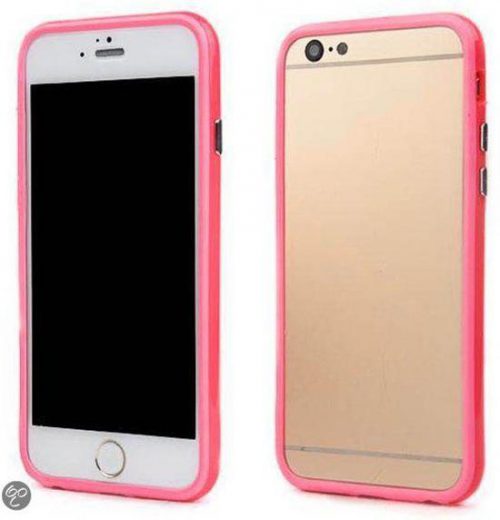 Telefoonhoesje Bumper voor iPhone 8 plus - Roze bij debadeend.nl