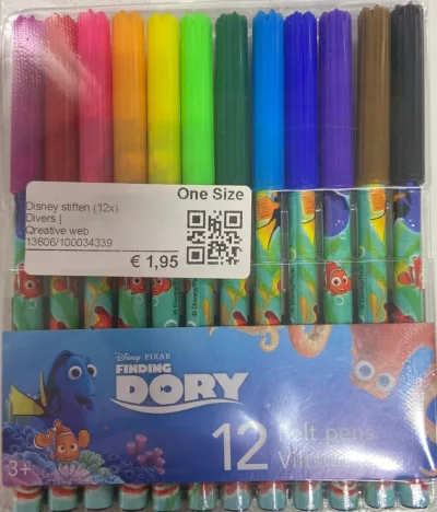 Finding Dory Kleurstiften - 12 st per verpakking bij debadeend.nl