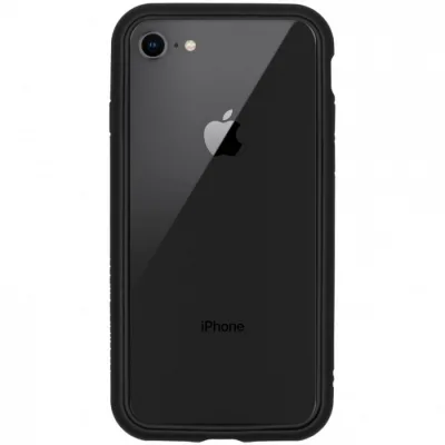 Telefoonhoesje Bumper voor iPhone SE 2020 - Zwart bij debadeend.nl