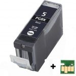 Inktcartridge PGI-5BK - Zwart - Met Chip bij debadeend.nl