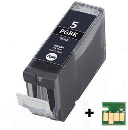 Inktcartridge PGI-5BK - Zwart - Met Chip bij debadeend.nl