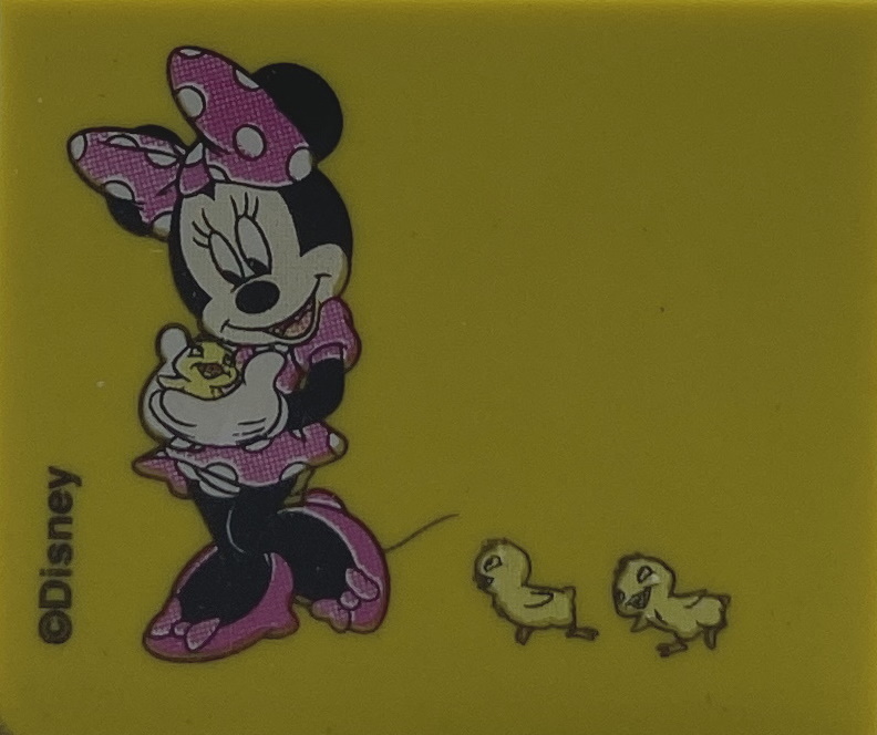 Mini Disney Gum - Roze Minnie Mouse - 4 x 3 cm bij debadeend.nl