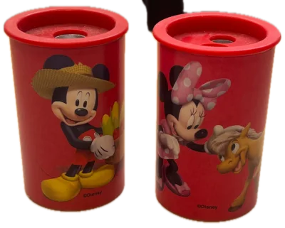 Tweegaats Puntenslijper Rood – Mickey & Minnie Mouse boerderij thema
