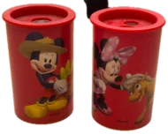 Tweegaats Puntenslijper Rood – Mickey & Minnie Mouse boerderij thema