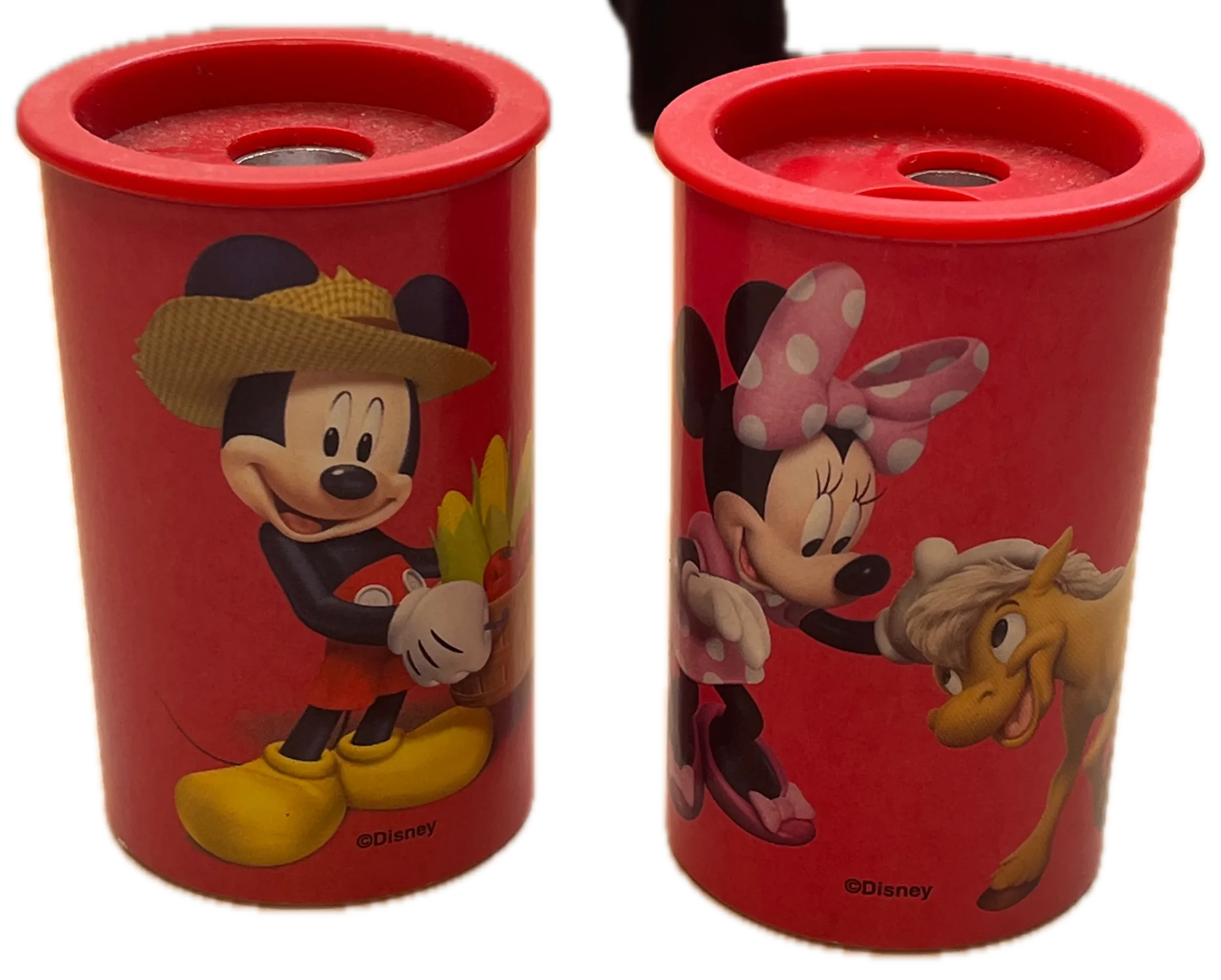 Tweegaats Puntenslijper Rood – Mickey & Minnie Mouse boerderij thema Tweegaats Puntenslijper Rood – Mickey & Minnie Mouse boerderij thema