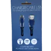 Micro USB kabel - Laad en Data - 1 meter - Blauw