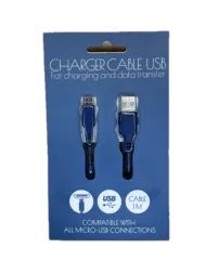 Micro USB kabel - Laad en Data - 1 meter - Blauw Micro USB kabel - Laad en Data - 1 meter - Blauw