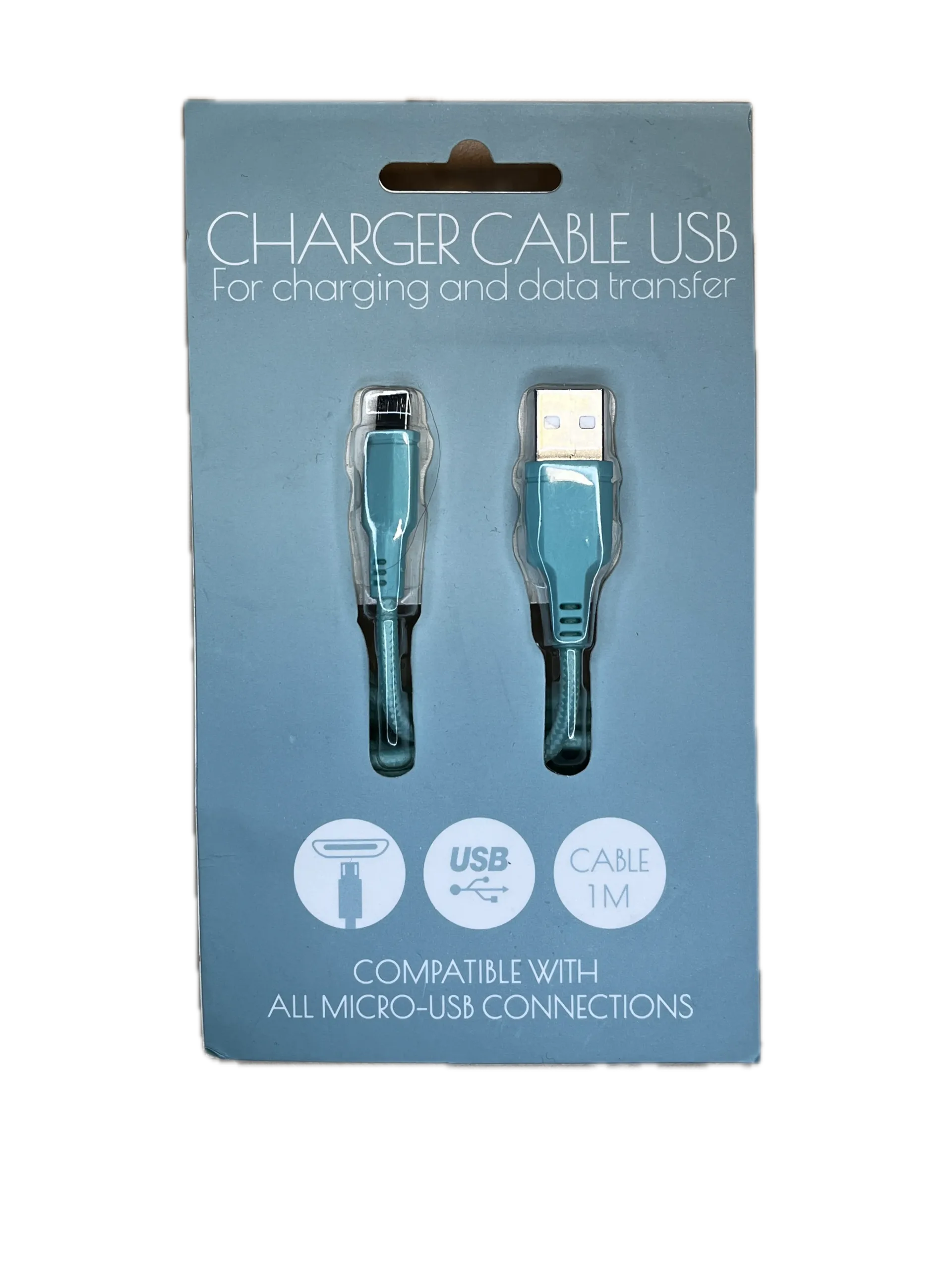 Micro USB kabel - Laad en Data - 1 meter - Mintgroen Micro USB kabel - Laad en Data - 1 meter - Mintgroen