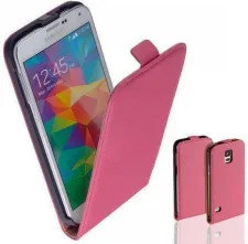 Telefoonhoesje Wallet Flipcase Roze voor Samsung Galaxy S5 bij debadeend.nl