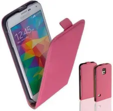 Telefoonhoesje Wallet Flipcase Roze voor Samsung Galaxy S5
