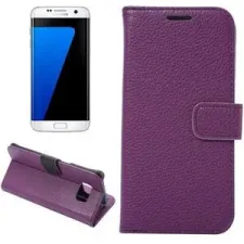 Telefoonhoesje Wallet Bookcase Paars voor Samsung Galaxy S6