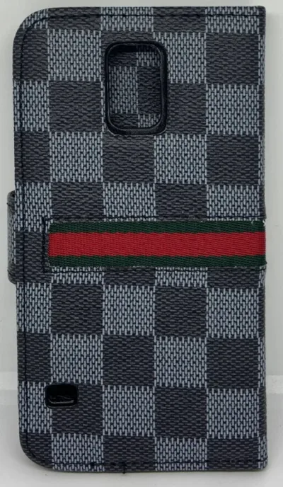 Telefoonhoesje Wallet Bookcase Zwart voor Samsung Galaxy S5 - Louis Uitvoering