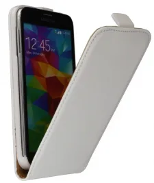Telefoonhoesje Wallet Flipcase Wit voor Samsung Galaxy S5
