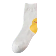 Rubber Duck Badeend Unisex Sokken - Maat 35 ~ 40 - Wit