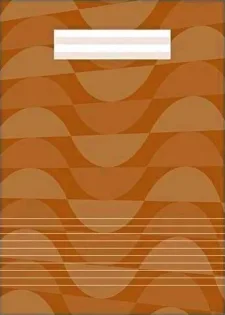 A4 Schrift Oranje - Gelinieerd (0.8 cm) - 80 pagina's