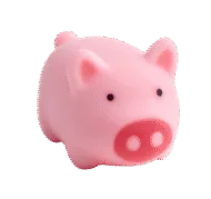 Mini Badeendje - Roze Varkentje - 4 cm