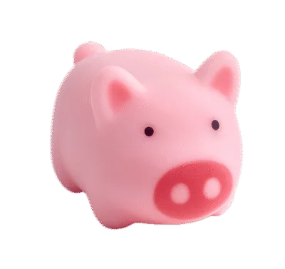 Mini Badeendje - Roze Varkentje - 4 cm