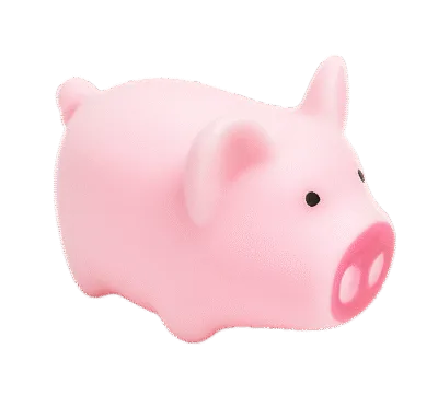 Mini Badeendje - Roze Varkentje - 4 cm