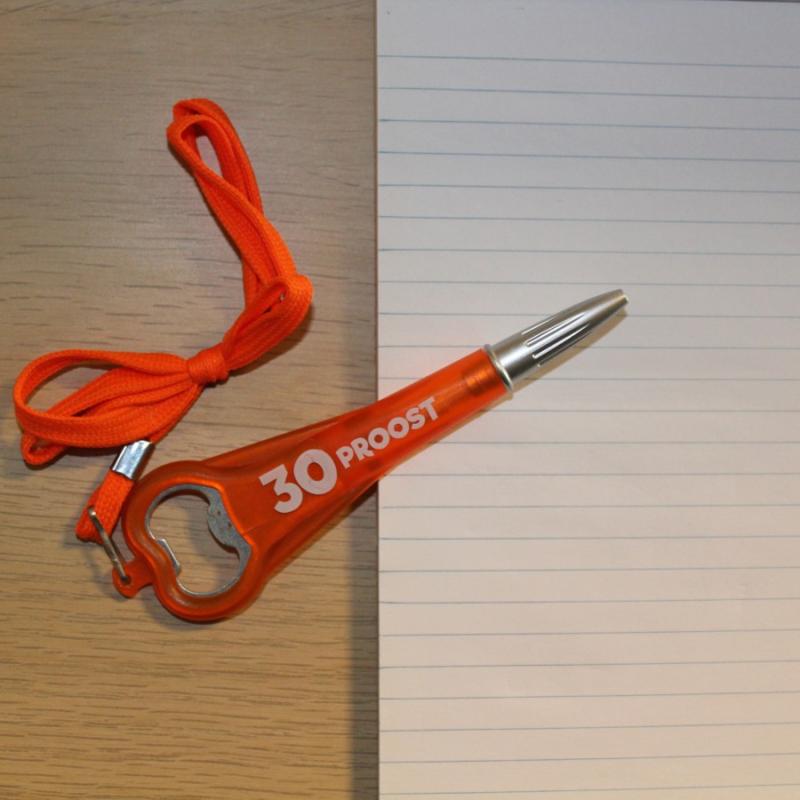 Pen-Opener - 30 Proost - Oranje bij debadeend.nl