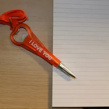 Pen-Opener - I Love You - Oranje