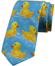 Badeendjes Stropdas - Ducky Tie Lichtblauw