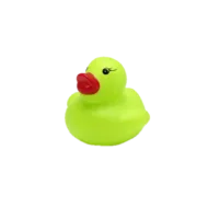 Gekleurd Klein Badeendje - Groene Rubber Duck - 3,5 cm