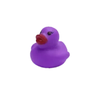 Gekleurd Klein Badeendje - Paarse Rubber Duck - 3,5 cm
