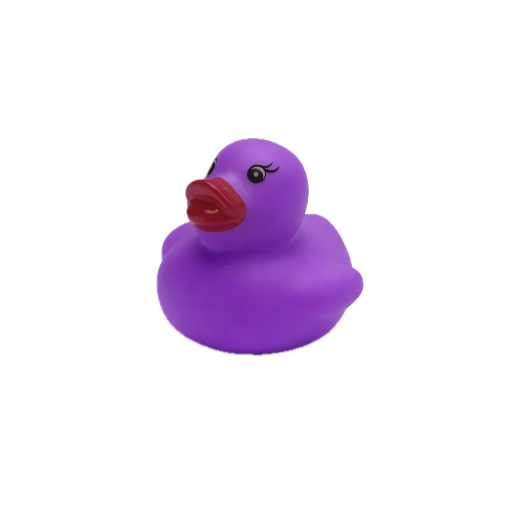 Gekleurd Klein Badeendje - Paarse Rubber Duck - 3,5 cm Gekleurd Klein Badeendje - Paarse Rubber Duck - 3,5 cm