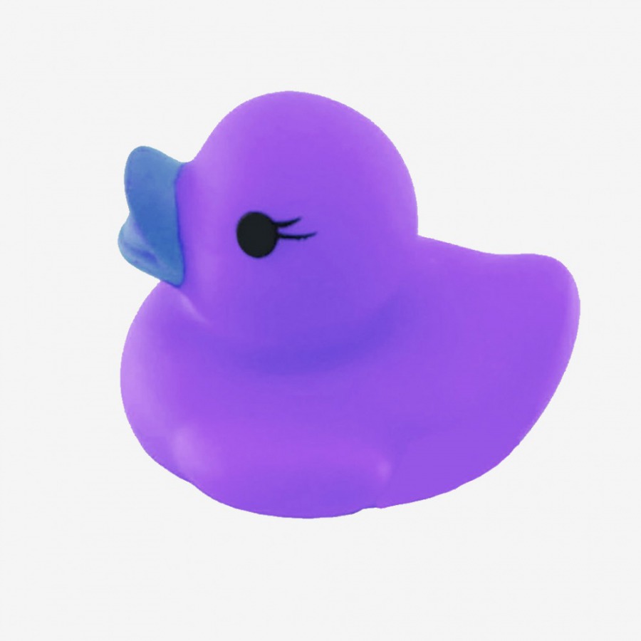 Gekleurd Mini Badeendje Paars Rubber Duck - 4 - Leuk als