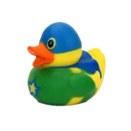Superheld Badeend – Groen – 5 cm