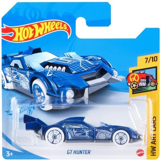 HW ART CARS - GT Hunter - Paars bij debadeend.nl
