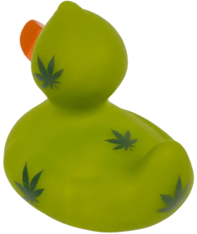Badeend Stoner - Cannabis Smoker - 14 cm